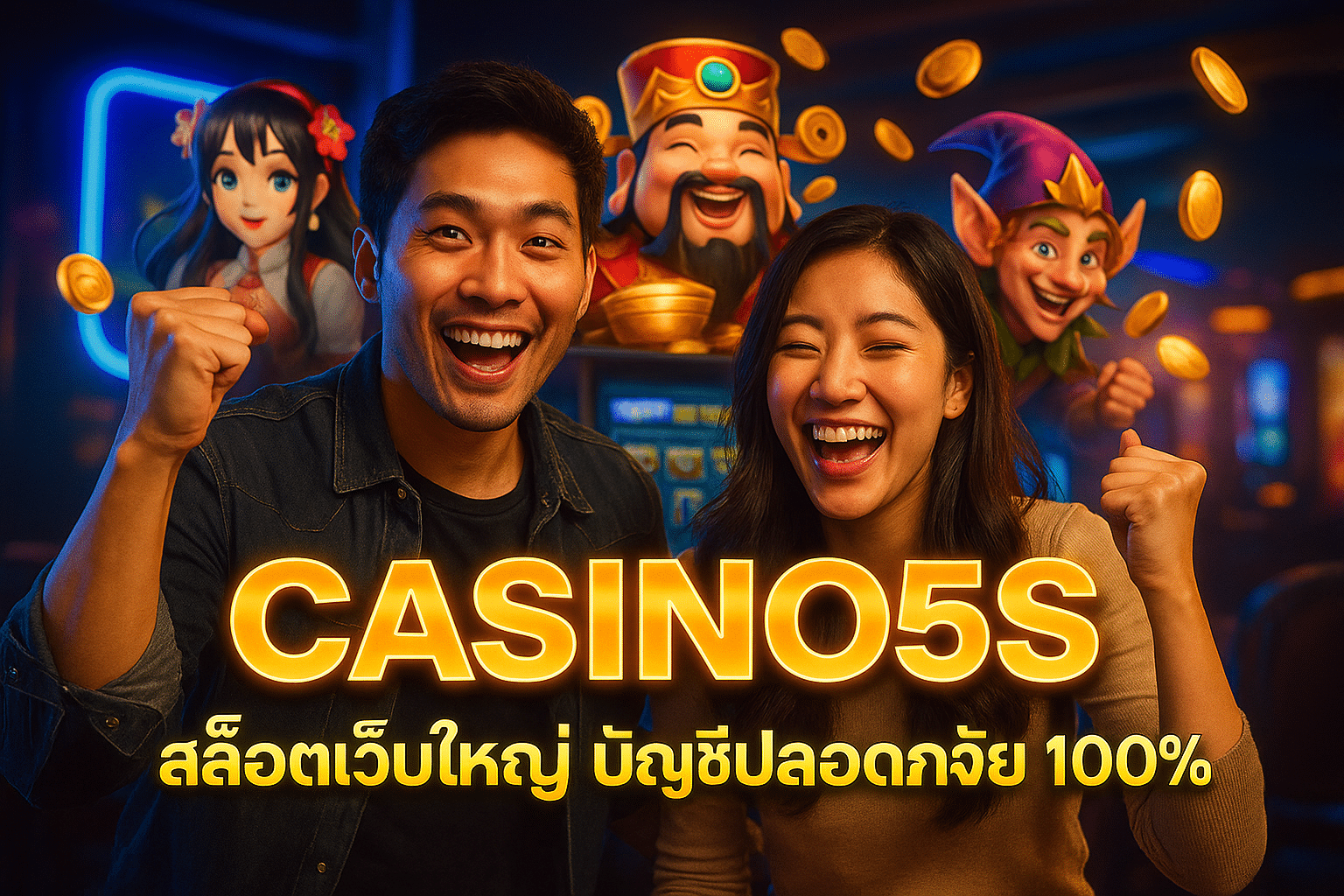 CASINO5S สล็อตเว็บใหญ่ บัญชีปลอดภัย 100%