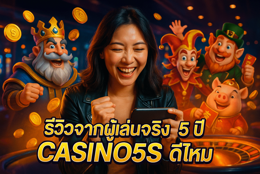 รีวิวจากผู้เล่นจริง 5 ปี CASINO5S ดีไหม