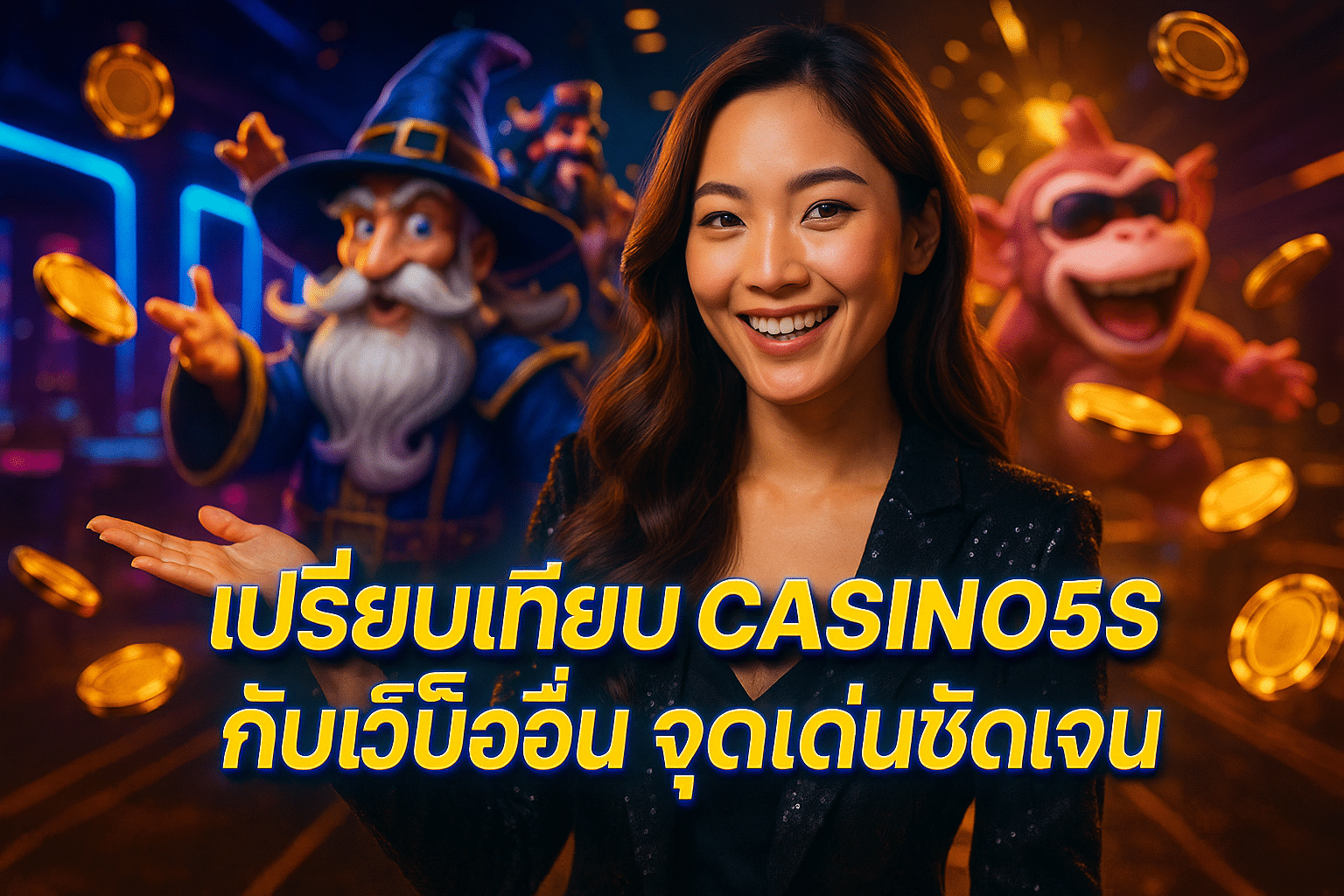 เปรียบเทียบ CASINO5S กับเว็บอื่น จุดเด่นชัดเจน